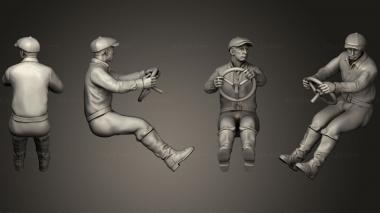 Figurines of people drivers 3d model